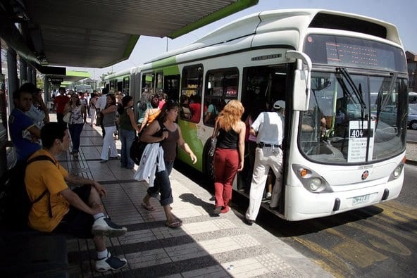 Como andar de ônibus em Santiago do Chile