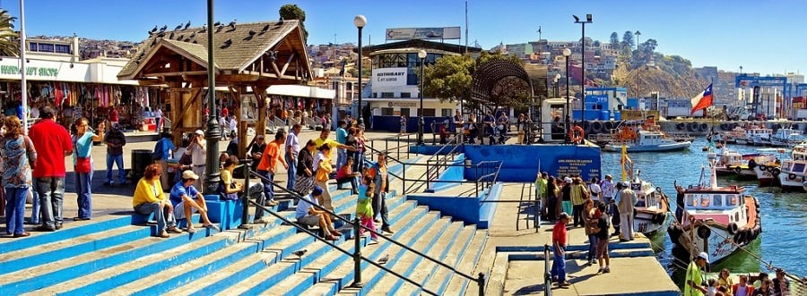 Visitar o Muelle Prat com crianças em Valparaíso