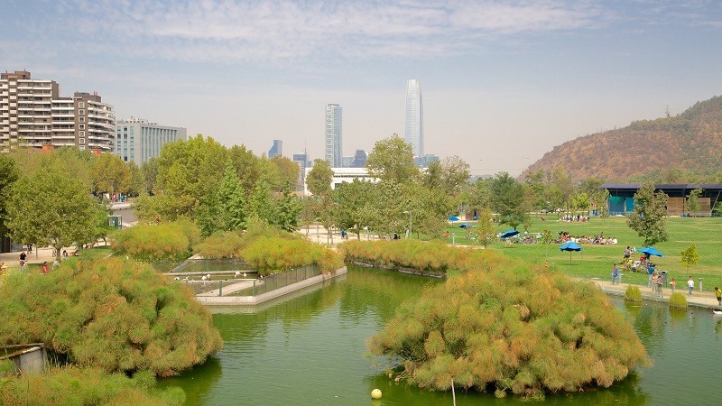 Parque Bicentenário em Santiago do Chile