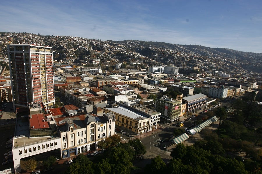 Bairro El Almendral em Valparaíso