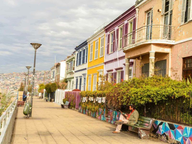 Cidade Valparaíso no Chile