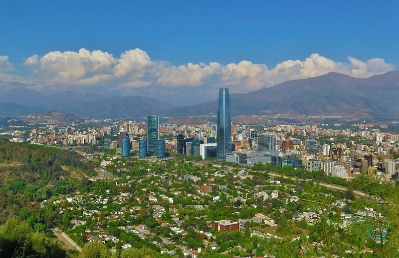 Santiago do Chile no verão