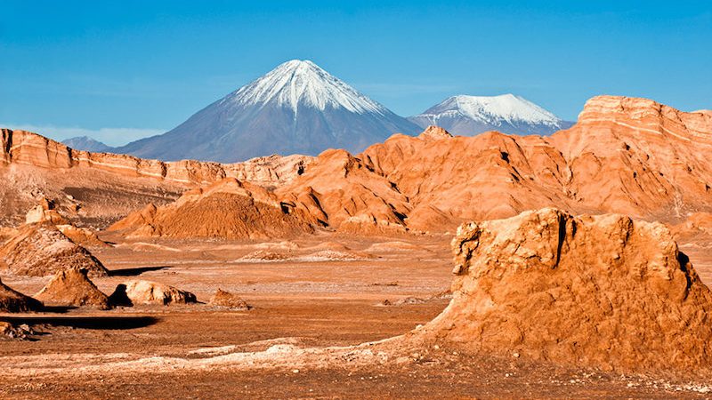Valle de Marte em San Pedro de Atacama no Chile