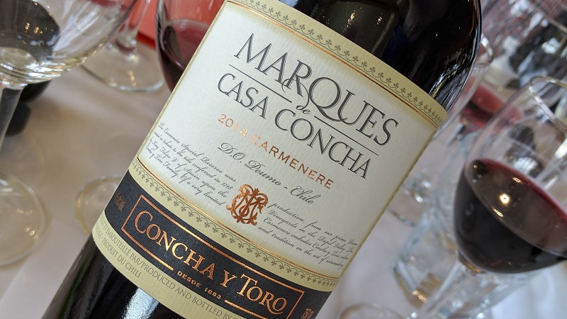 Vinho da Concha y Toro no Chile