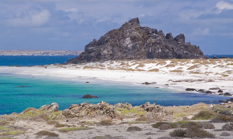 Praia Las Tijeras na Ilha Damas no Chile