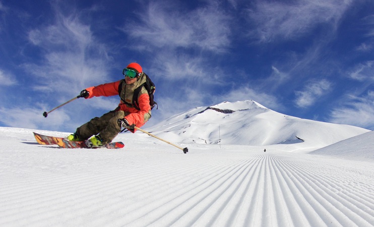 Estação de esqui Antillanca no Chile