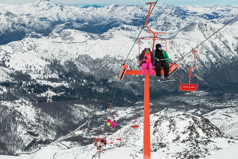 Estação de esqui na cidade de Chillán no Chile