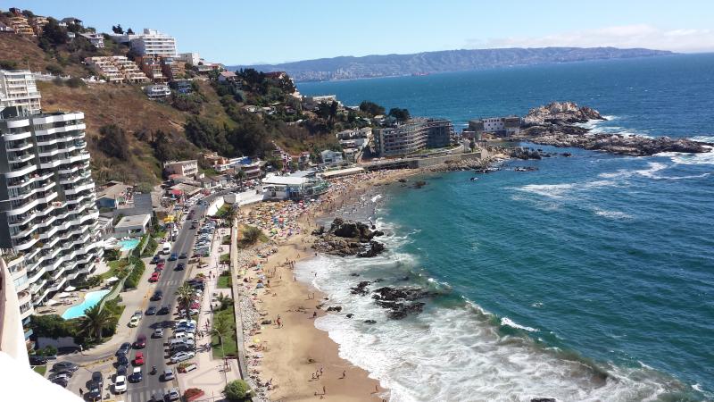 Praia Reñaca em Viña del Mar no Chile