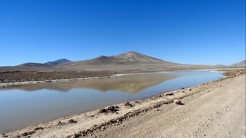 Alagamento causado pelas chuvas no Deserto do Atacama