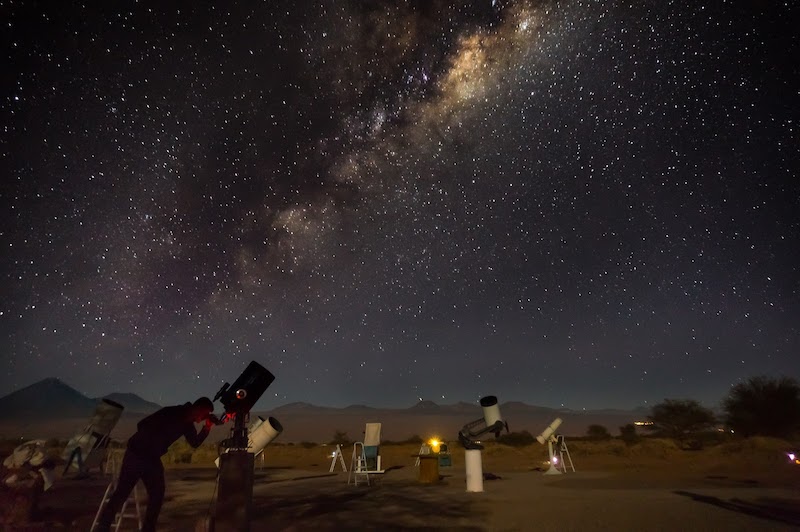 Noite estrelada em San Pedro de Atacama