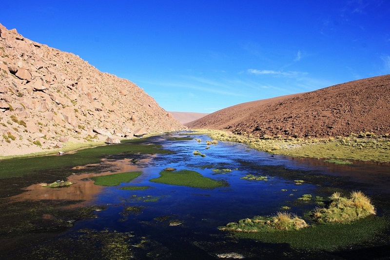 Vado del Rio Putana em San Pedro de Atacama