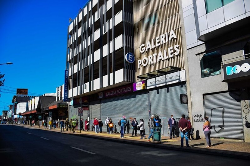 Fachada da Galería Portales em Temuco